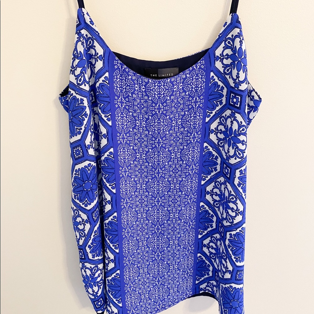 THE LIMITED Blue Tank Top